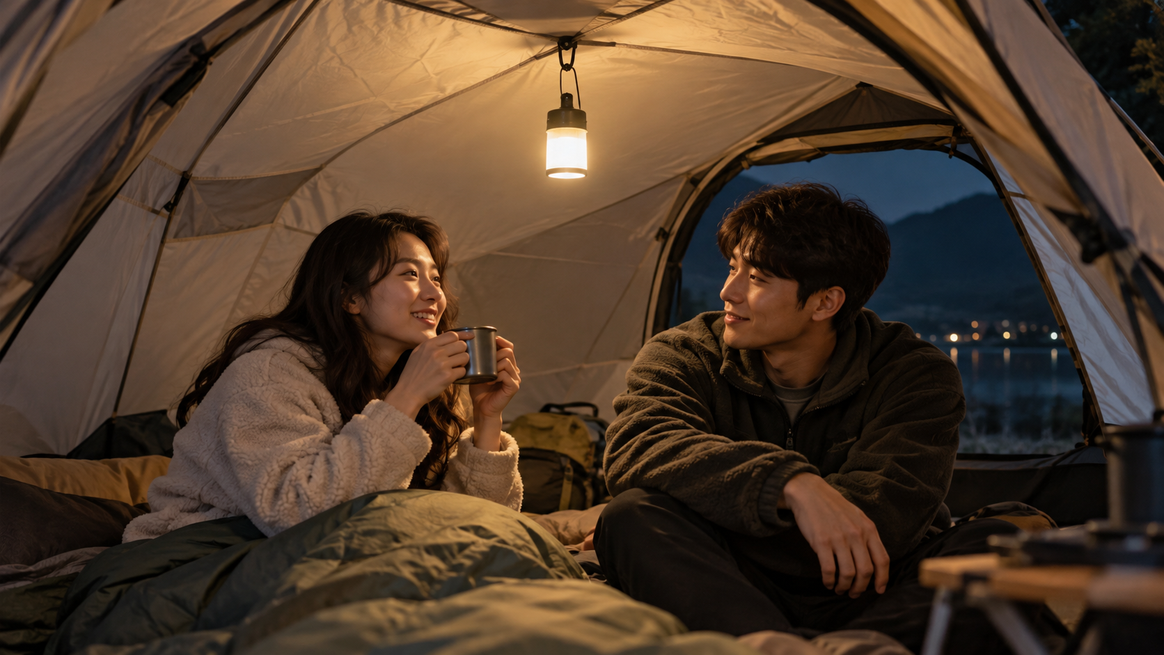 텐트 내부 LED