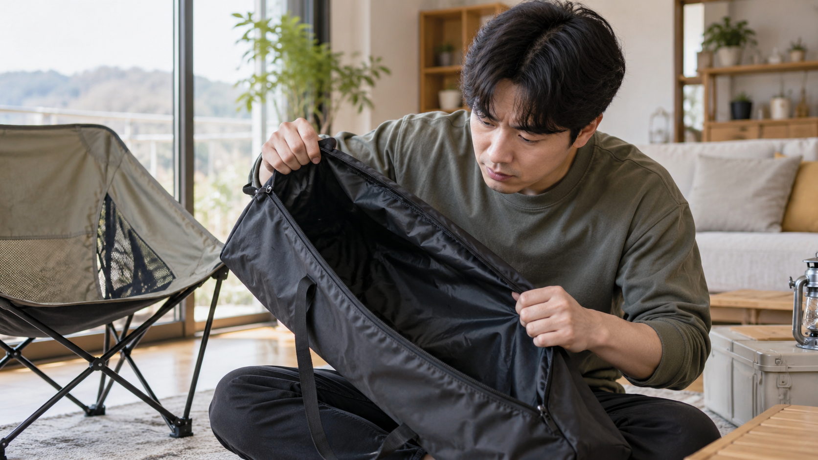 수납 가방 확인